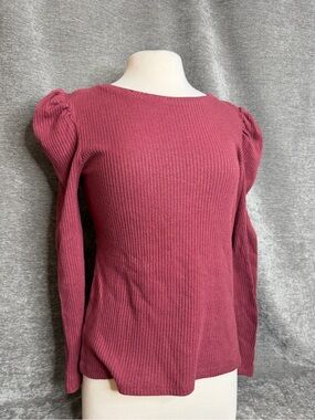 Philosophy Ribbed Crewneck Sweater - Rose Berry